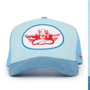 BABY BLUE TERRY CLOTH TRUCKER HAT
